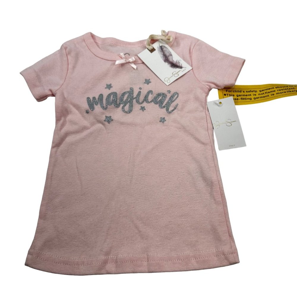 Jessica Simpson Girl's Size 2 Magical Tee Shirt Pink New With Tags